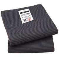 Tea Towel Ripple Black