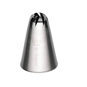 DeBuyer DEBUYER Stainless Steel Rose Nozzle -8 pt./1.1 cm.