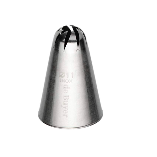 DeBuyer DEBUYER Stainless Steel Rose Nozzle -8 pt./1.1 cm.