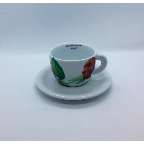 Ancap Cappuccino Cup and Saucer Rose Hidalgo by D’Ancap Ancap Cappuccino Cup and Saucer Rose Hidalgo by D’Ancap