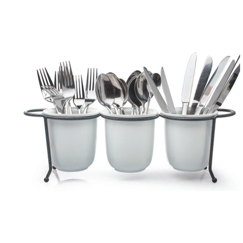 BIA BIA FLATWARE CADDY WITH WIRE STAND BIA BIA FLATWARE CADDY WITH WIRE STAND