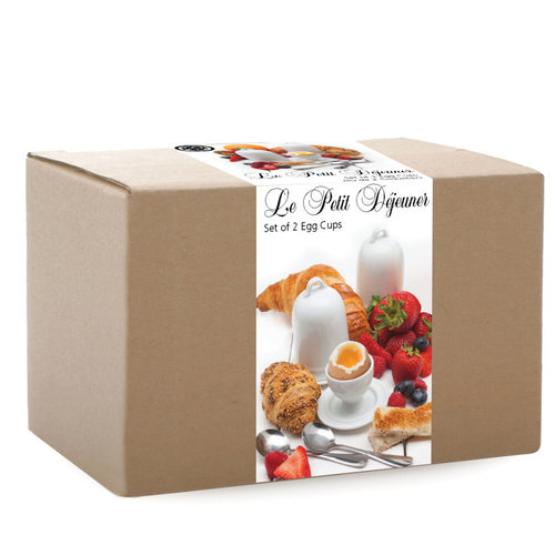 BIA Egg Cup White With Dome Le Petit Dejeuner