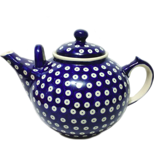 Polish Pottery Family Teapot 3L. POLKA DOT Polish Pottery Family Teapot 3L. POLKA DOT