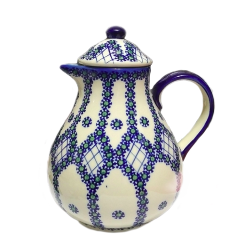 Polish Pottery Coffee / Tea Pot 1.5L Unique Design Polish Potters Polish Pottery Coffee / Tea Pot 1.5L Unique Design Polish Potters