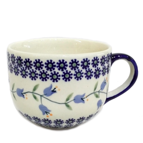 Polish Pottery Cappucino / Soup mug 500mL TRAILING LILY Polish Pottery Polish Pottery Cappucino / Soup mug 500mL TRAILING LILY Polish Pottery