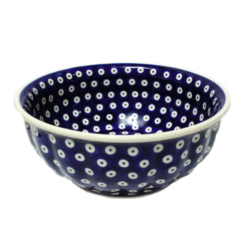 K and U Import Bowl Salad Scalloped 23 cm Polka Dot K and U Import Bowl Salad Scalloped 23 cm Polka Dot