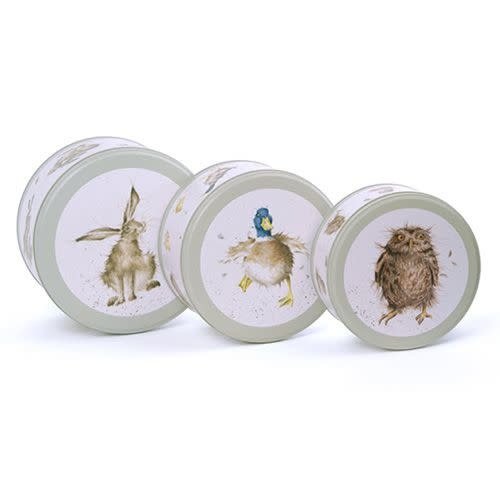Wrendale CAKE TIN NEST - HARE/DUCK/OWL Wrendale CAKE TIN NEST - HARE/DUCK/OWL