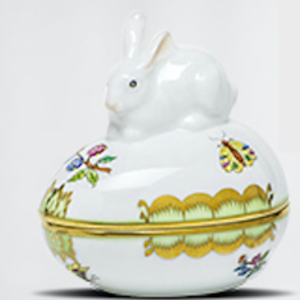 Herend Herend Bunny Egg Bonbon Queen Victoria