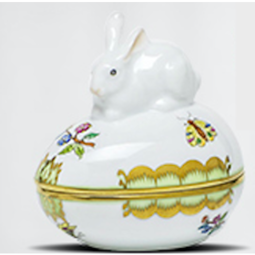 Herend Herend Bunny Egg Bonbon Queen Victoria