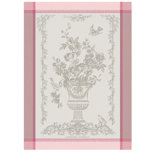 Garnier Thiebaut Garnier Thiebaut Tea Towel Bird Garden Sweet Pink Garnier Thiebaut Garnier Thiebaut Tea Towel Bird Garden Sweet Pink
