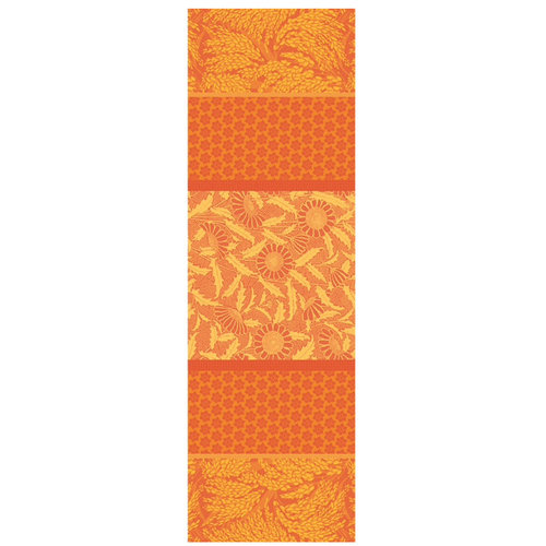 Garnier Thiebaut Table Runner Graminees Oranges 22" x 70" Garnier Thiebaut Table Runner Graminees Oranges 22" x 70"
