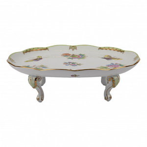 Herend Oval Dish on Foot Queen Victoria
