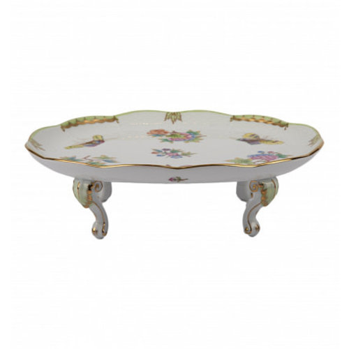 Herend Oval Dish on Foot Queen Victoria