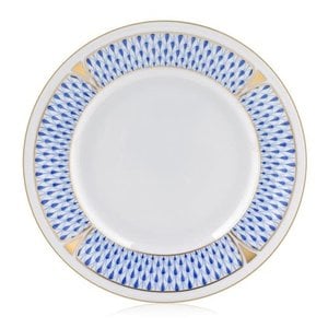 Herend Bread and Butter Plate Art Deco Blue