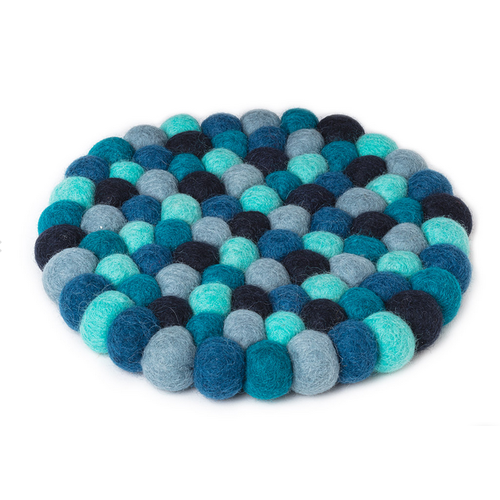 Abbott TRIVET Felt Ball - BLUE - 8" Abbott TRIVET Felt Ball - BLUE - 8"