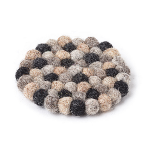 Abbott Coaster Felt Ball - Taupe- 4" Abbott Coaster Felt Ball - Taupe- 4"