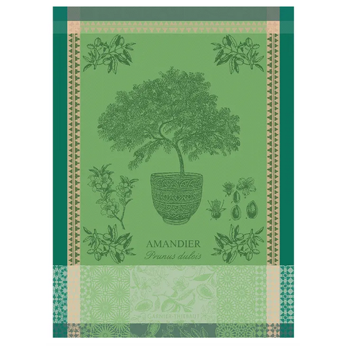 Garnier Thiebaut Garnier Thiebaut Tea Towel Amandier En Pot Vert Garnier Thiebaut Garnier Thiebaut Tea Towel Amandier En Pot Vert