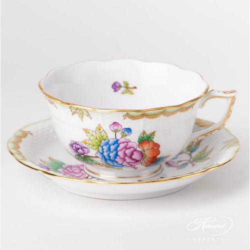 Herend Tea Cup and Saucer Queen Victoria