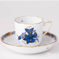 Espresso Cup with Saucer Chinese Bouquet Sapphire