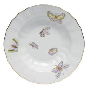 Herend Rim Soup Plate Royal Garden Butterfly