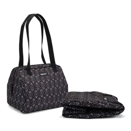 PackIt PACKIT Hampton Lunch Tote Black/White PackIt PACKIT Hampton Lunch Tote Black/White