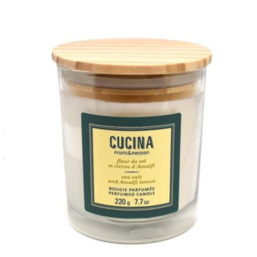 Cucina CUCINA SCENTED CANDLE SEA SALT & AMALFI LEMON 220gr Cucina CUCINA SCENTED CANDLE SEA SALT & AMALFI LEMON 220gr