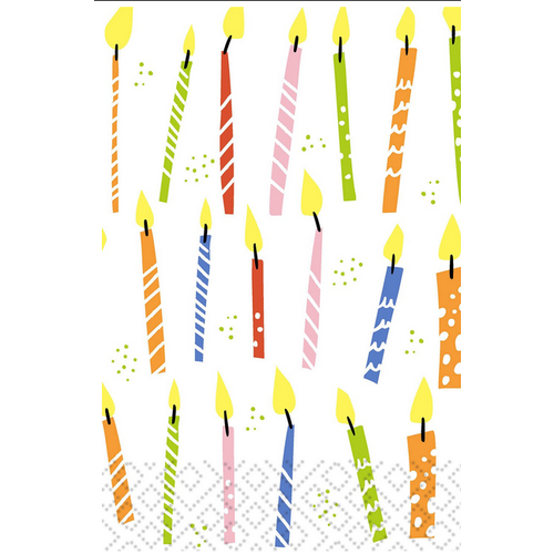 OCD NAPKIN/GUEST TOWEL Birthday Candles OCD NAPKIN/GUEST TOWEL Birthday Candles