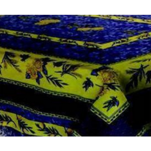 Texstyles Deco Tablecloth Poly Rect 58”X 78” Bee - Blue Texstyles Deco Tablecloth Poly Rect 58”X 78” Bee - Blue