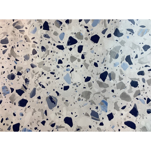 Carol's Nicetys Tablecloth Italian Vinyl Blue Stone Speckle Carol's Nicetys Tablecloth Italian Vinyl Blue Stone Speckle