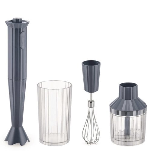 Alessi ALESSI Plisse Electric Hand Blender 33.5cm GREY