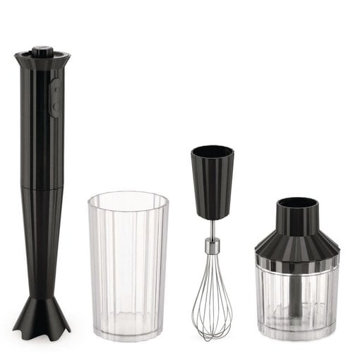 Alessi ALESSI Plisse Electric Hand Blender 33.5cm BLACK