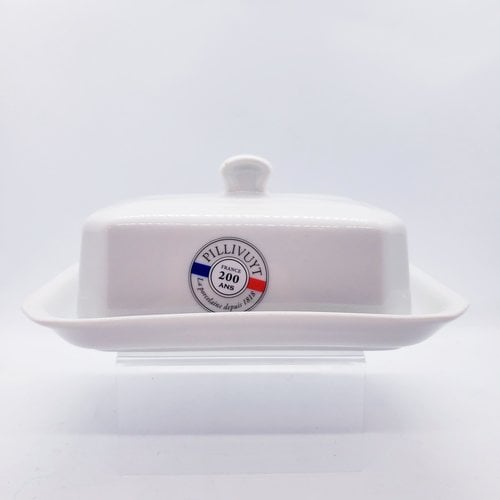 Pillivuyt PILLIVUYT Butter dish - 7 x 4.5 ins. White