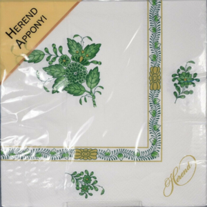Herend Napkin Lunch Paper Herend Apponyi Green