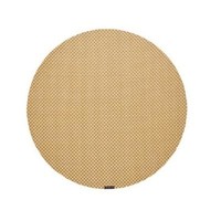 Placemat Basketweave Round Gilded Gold