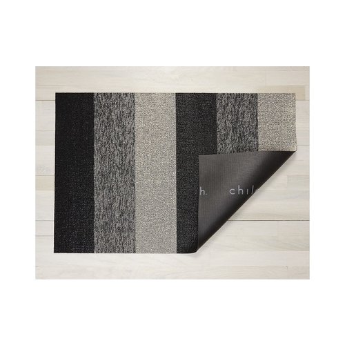 Chilewich Big Mat Marbled Stripe Shag SALT & PEPPER 36” X 60” Chilewich Big Mat Marbled Stripe Shag SALT & PEPPER 36” X 60”