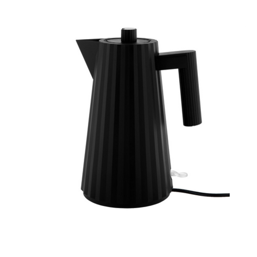 Alessi ALESSI Plisse Electric Kettle Black Large