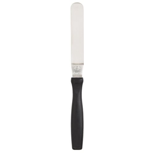 MRS. ANDERSON'S BAKING Offset Icing Spatula 4.5" Black Handle MRS ANDERSON MRS. ANDERSON'S BAKING Offset Icing Spatula 4.5" Black Handle MRS ANDERSON