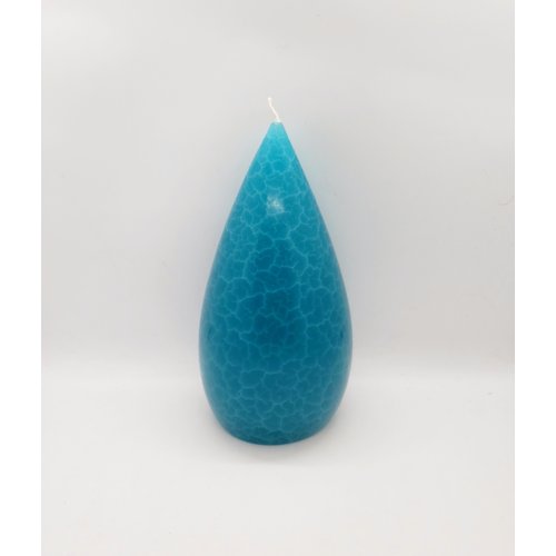 Barrick Design Candle Stout Crackle Turqoise