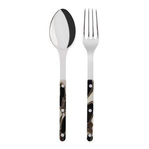 Sabre Bistrot Black Dune Salad Serving Set