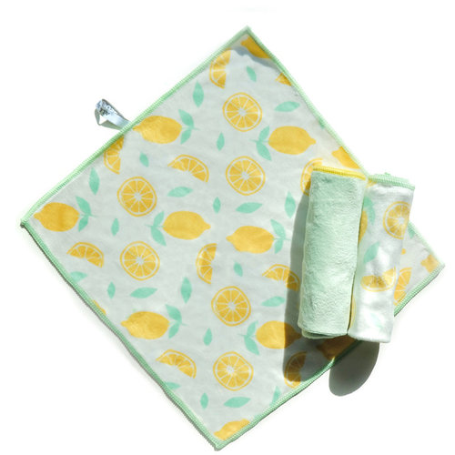 Full Circle Microfibre All-Purpose Cleaning Cloth Citrus/Set of 3 Full Circle Microfibre All-Purpose Cleaning Cloth Citrus/Set of 3