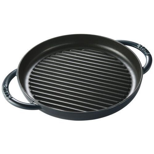 Staub STAUB Round Pure Grill pan 26cm/10" LA MER Staub STAUB Round Pure Grill pan 26cm/10" LA MER