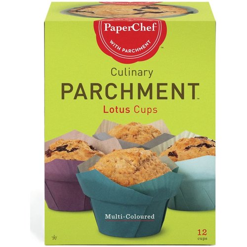 PaperChef PARCHMENT NATURAL muffin papers Multi-Coloured Lotus Shape 12 PCS PaperChef PARCHMENT NATURAL muffin papers Multi-Coloured Lotus Shape 12 PCS