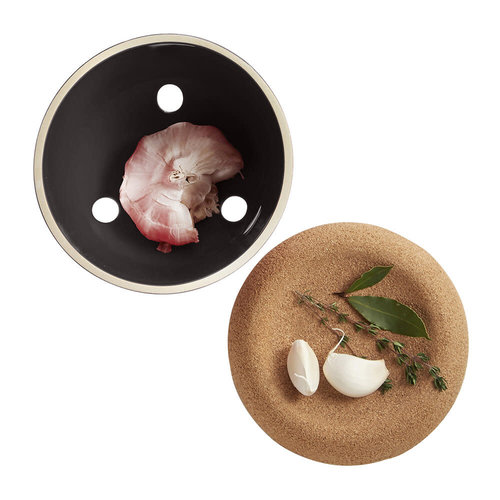 Emile Henry EMILE HENRY Garlic Keeper Truffle Black