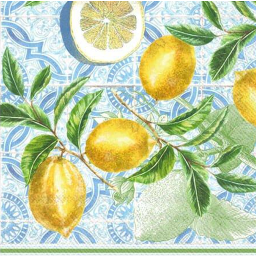 IHR Napkin Cocktail Paper CITRUS LEMON IHR Napkin Cocktail Paper CITRUS LEMON