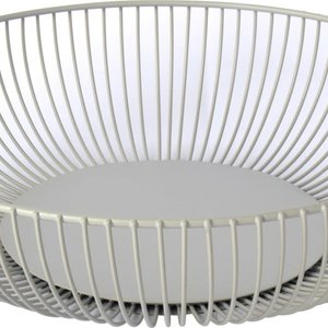 IHR Round Wire Basket - GREY - Shallow