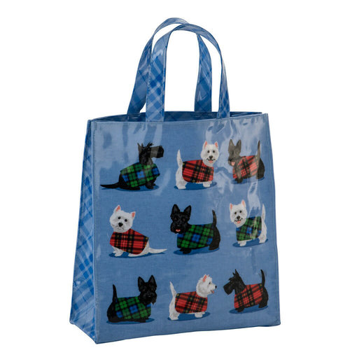 Samuel Lamont Cosy Scottie & Westie PVC Mini Gusset Bag Samuel Lamont Cosy Scottie & Westie PVC Mini Gusset Bag