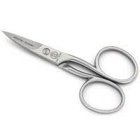 Nail scissor  3 1/2” micro serrated stainless steel matted