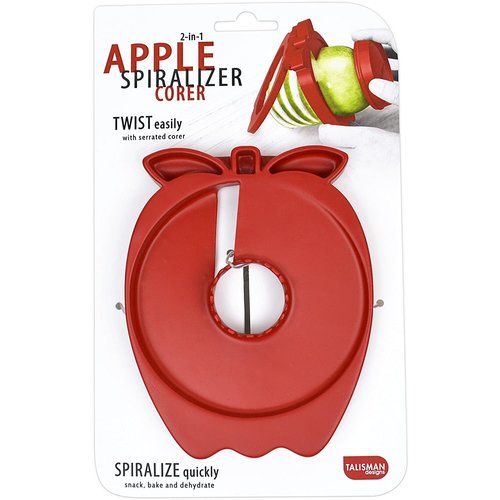 TALISMAN DESIGNS Apple Shaped Fruit Spiralizer and Corer