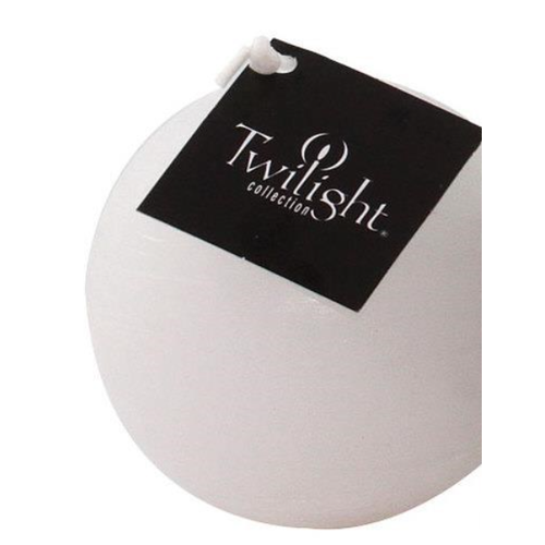 OCD RUSTIC BALL CANDLE 3 ins. - WHITE OCD RUSTIC BALL CANDLE 3 ins. - WHITE