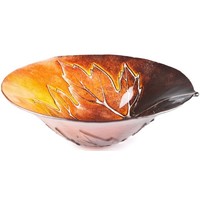 Maple Leaves Bowl red 6.5" diameter EXCLUSIVE